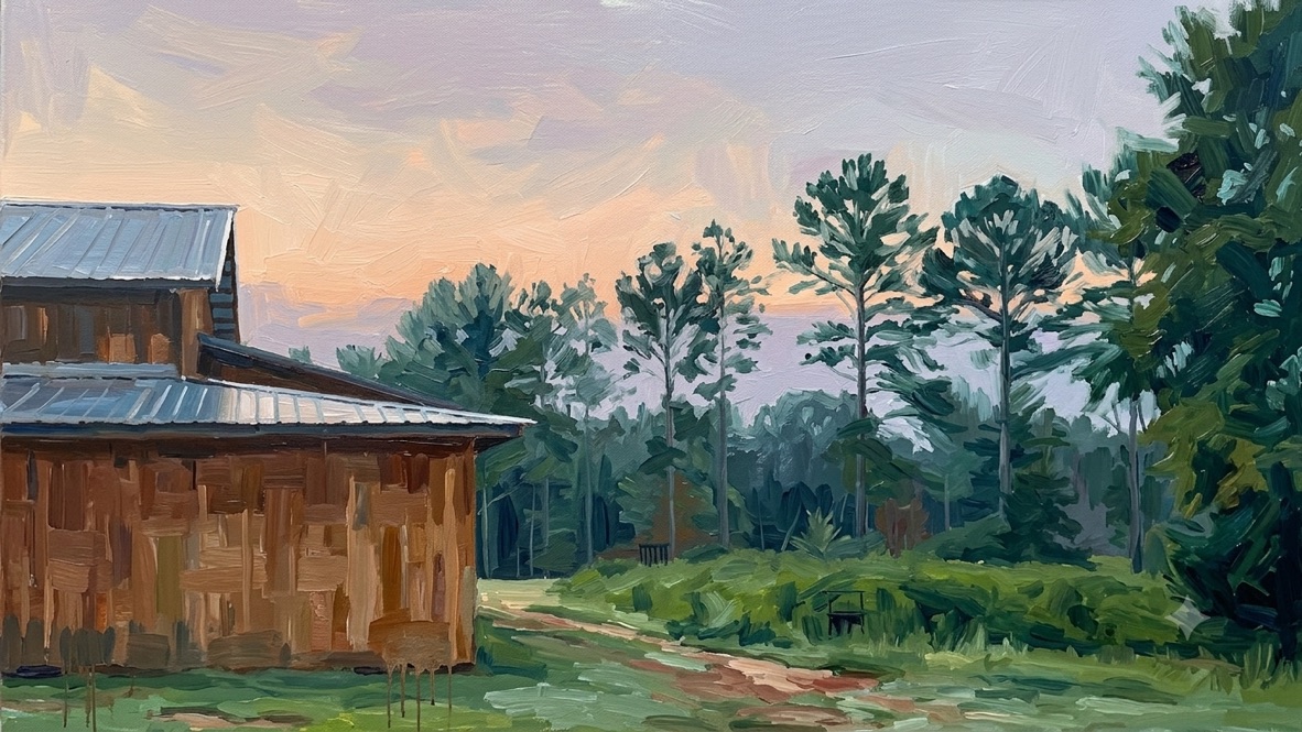 NC Barn, 5 AM by Cathy Drakes